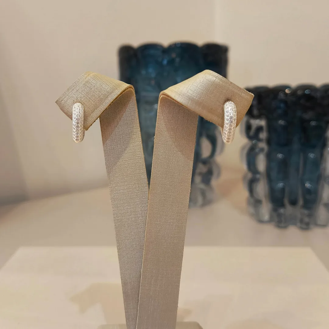 ARGOLA PRATA CORAÇÃO CRAVEJADO G