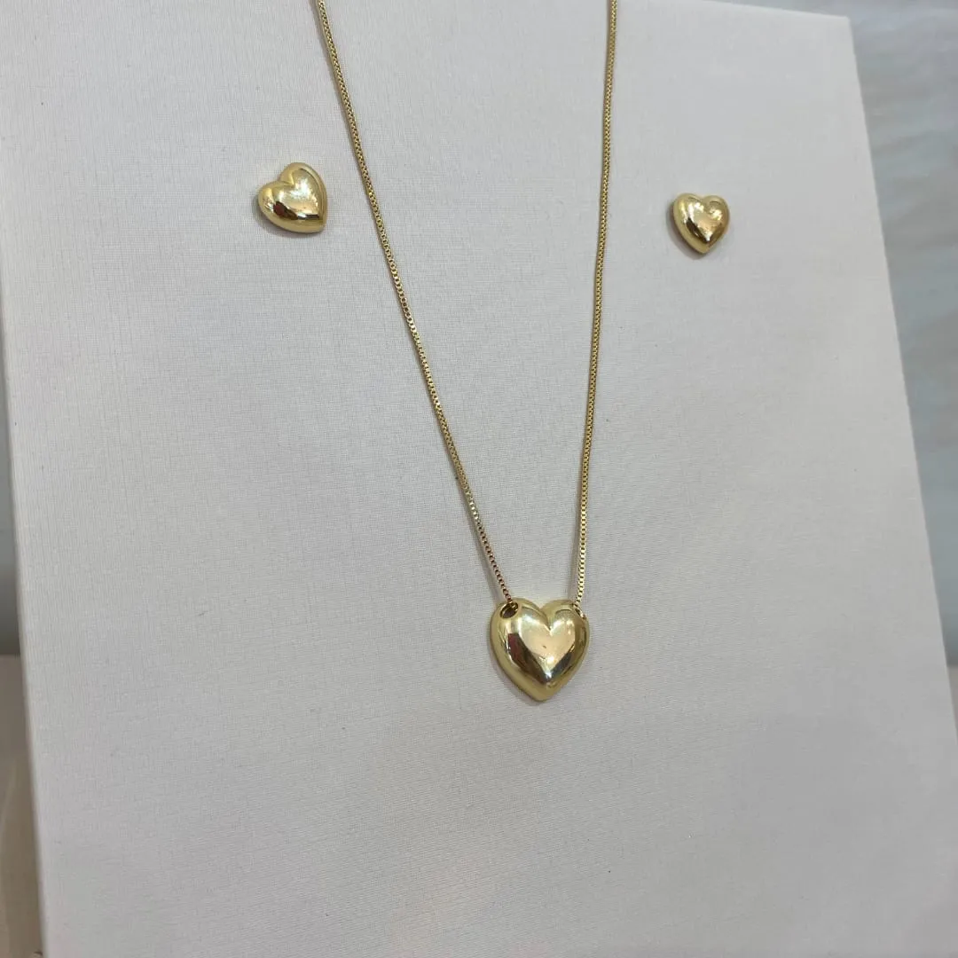 CONJUNTO CORAÇÃO ABAULADO DELICADO