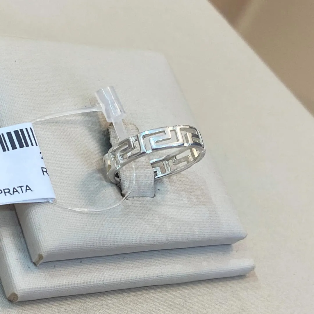 ANEL PRATA CARTIER TAMANHO 17