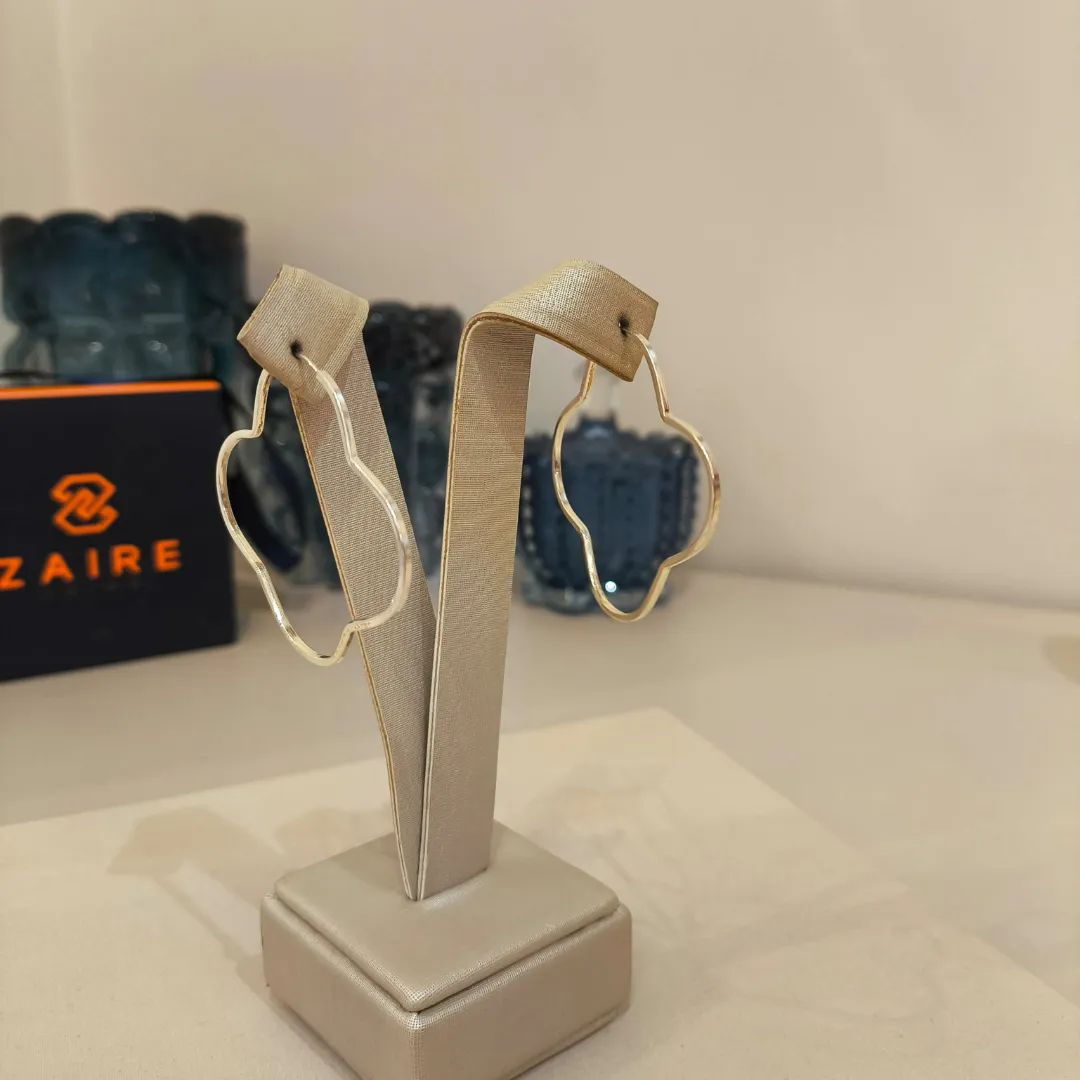 ARGOLA PRATA TREVO G
