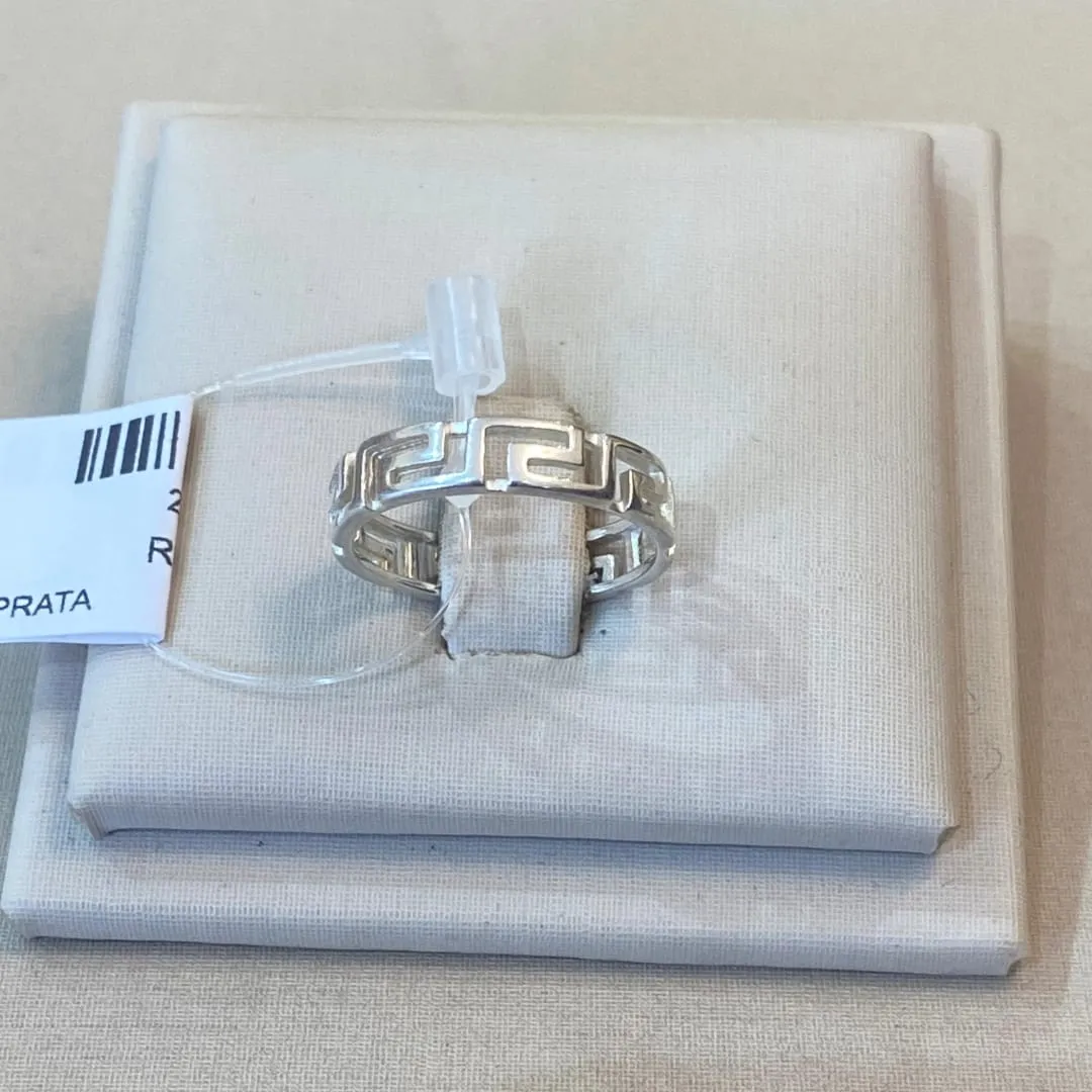 ANEL PRATA CARTIER TAMANHO 17
