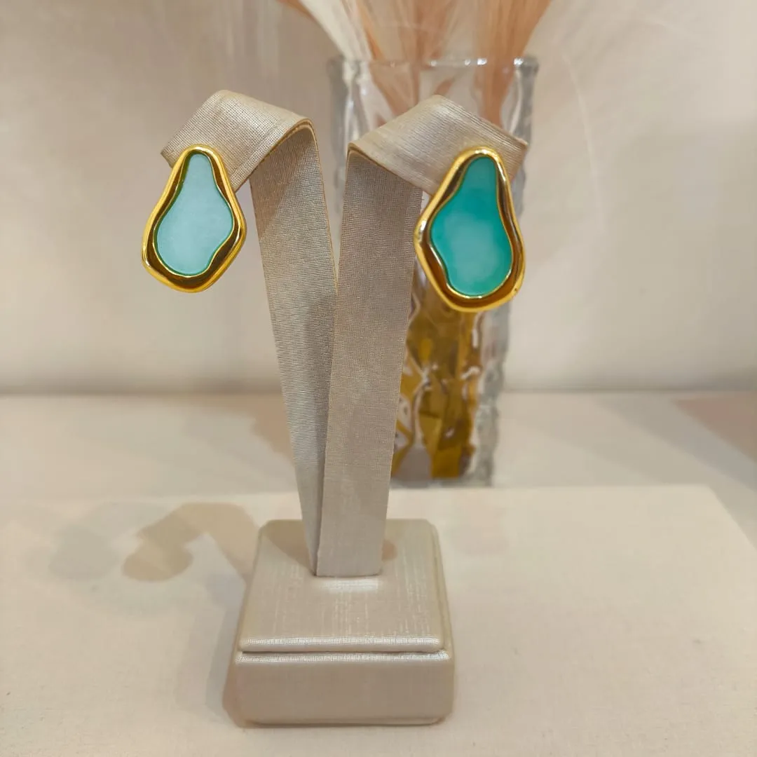 BRINCO ORGÂNICO RESINADO VERDE TIFFANY