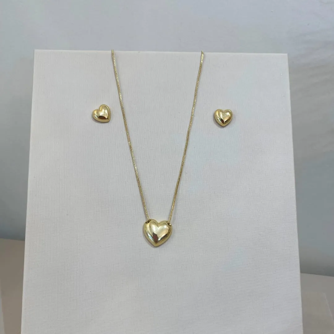 CONJUNTO CORAÇÃO ABAULADO DELICADO