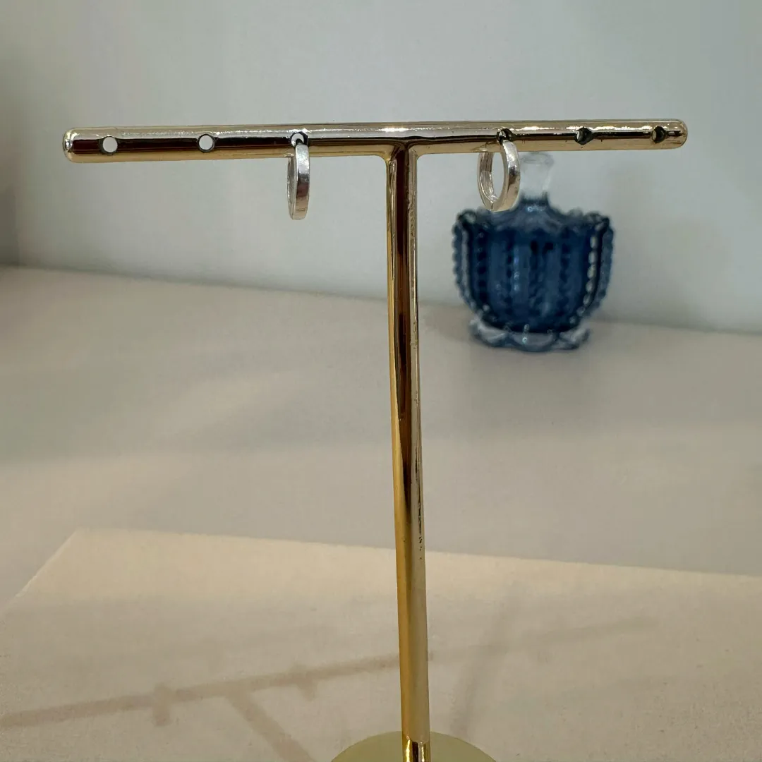 ARGOLA PRATA LISA P