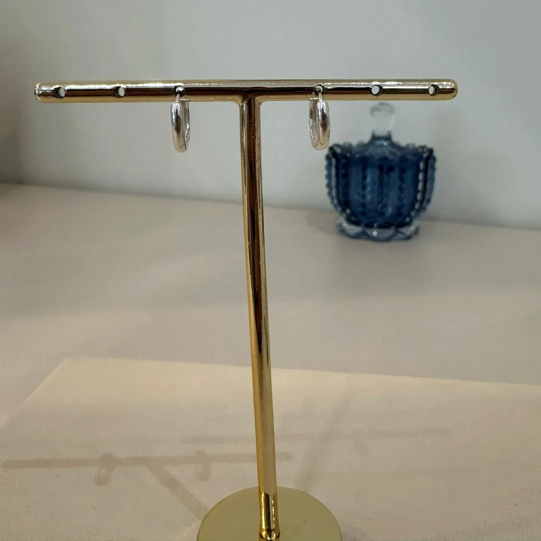 ARGOLA PRATA LISA P