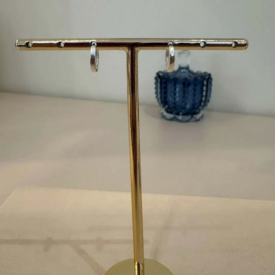 ARGOLA PRATA LISA P