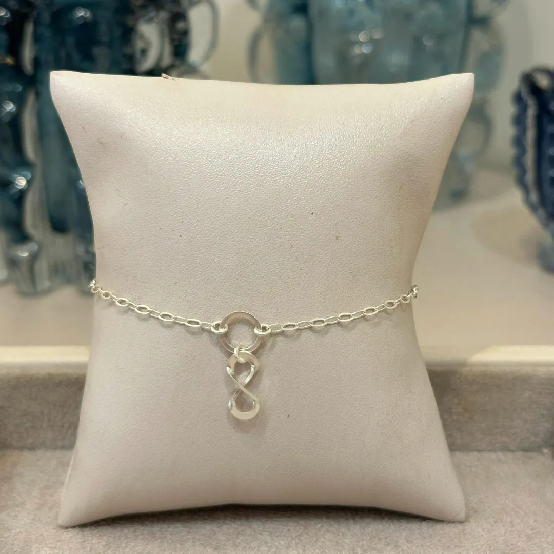 PULSEIRA PRATA PINGENTE INFINITO