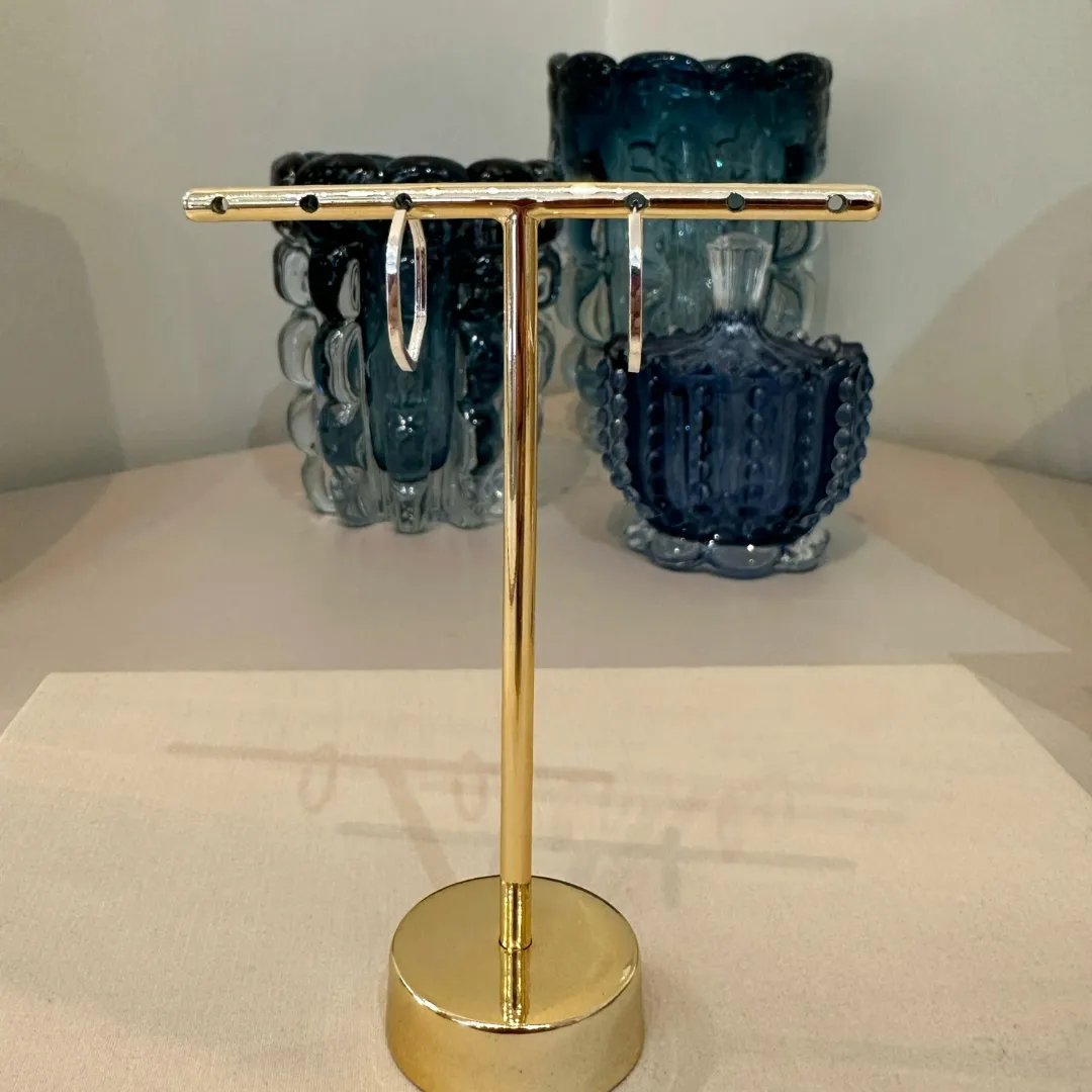 ARGOLA PRATA HEXAGONAL G