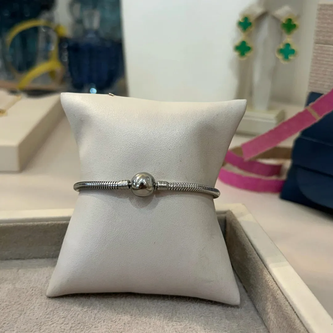 PULSEIRA AÇO PANDORA 19CM FECHO BOLINHA