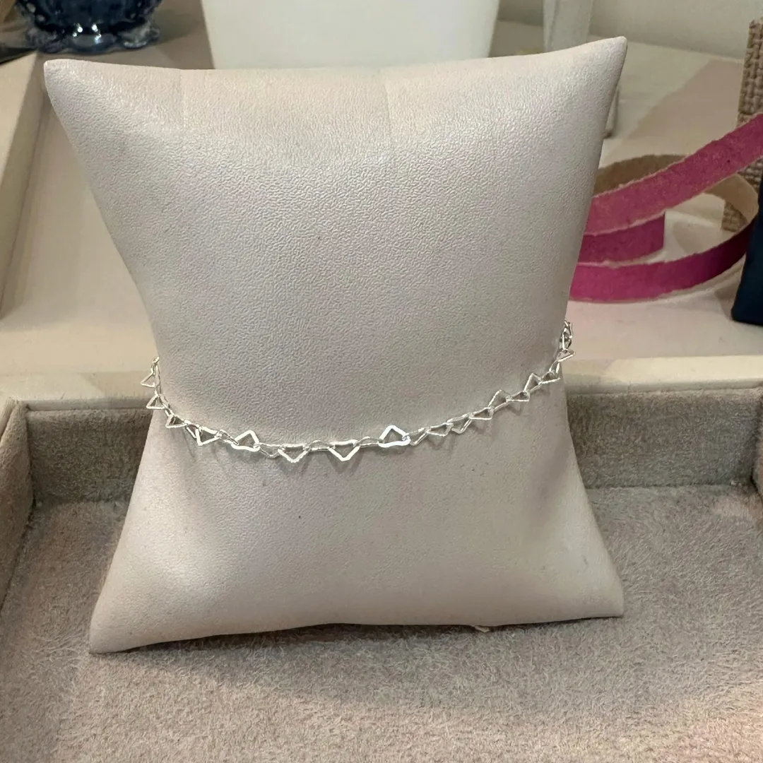 PULSEIRA PRATA ELOS CORAÇÕES