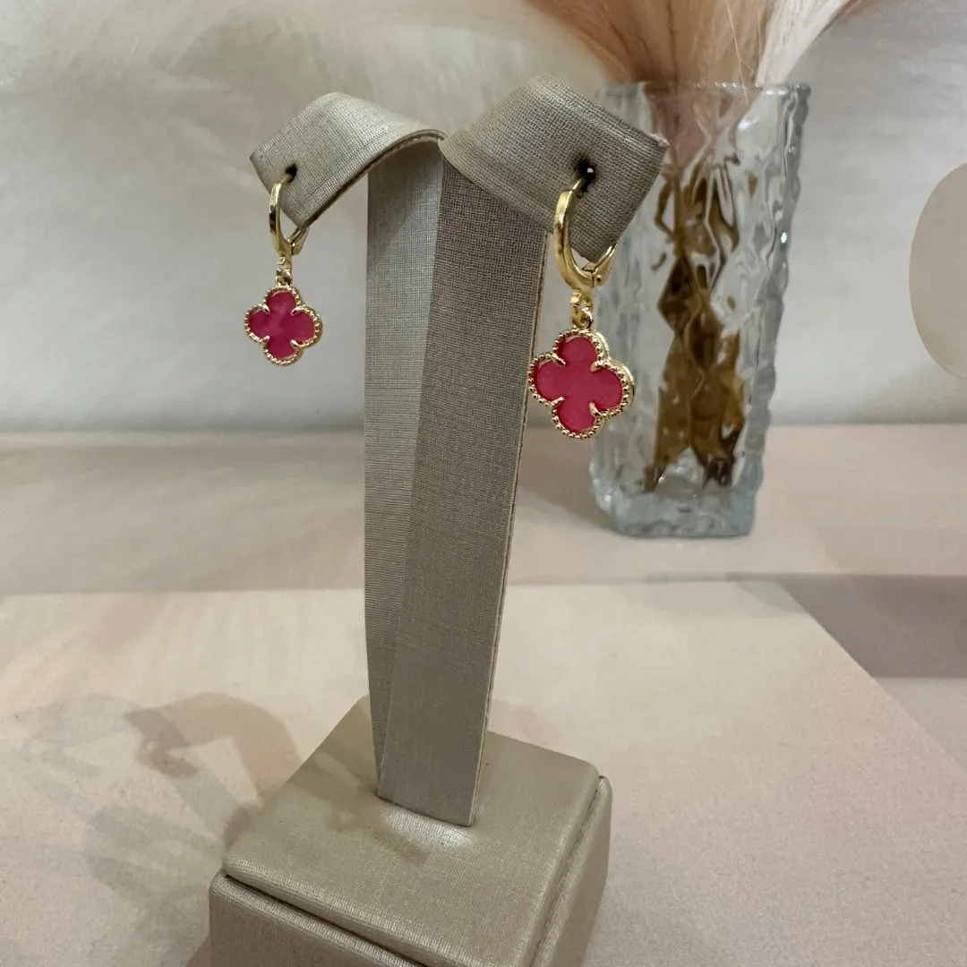 ARGOLA CLICK TREVO VAN CLEEF PINK