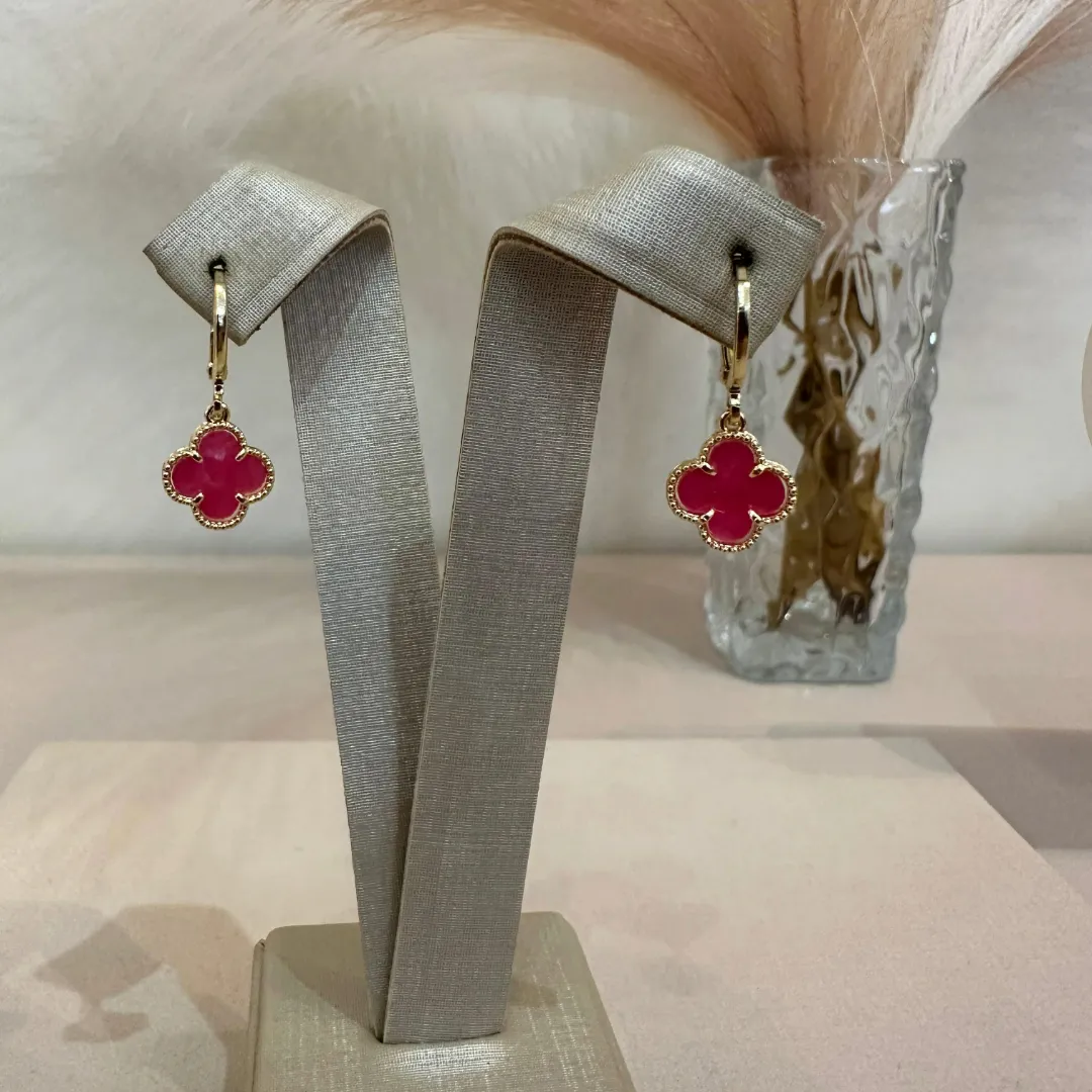 ARGOLA CLICK TREVO VAN CLEEF PINK