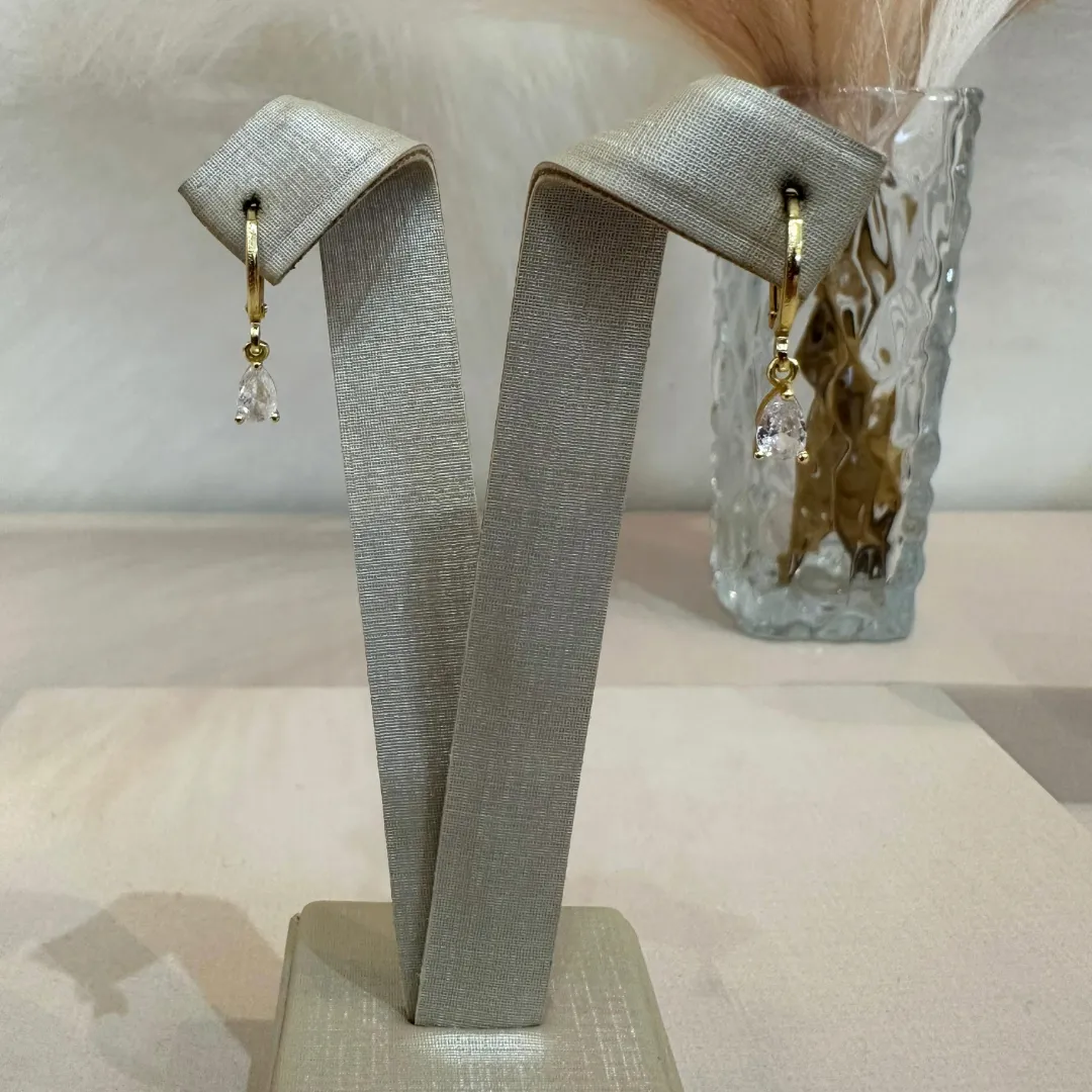 ARGOLA GOTA ZIRCÔNIA P
