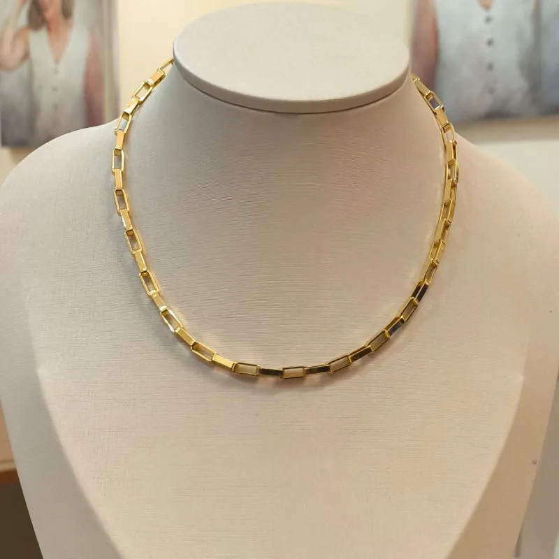 CHOKER ELO CARTIER QUADRADO