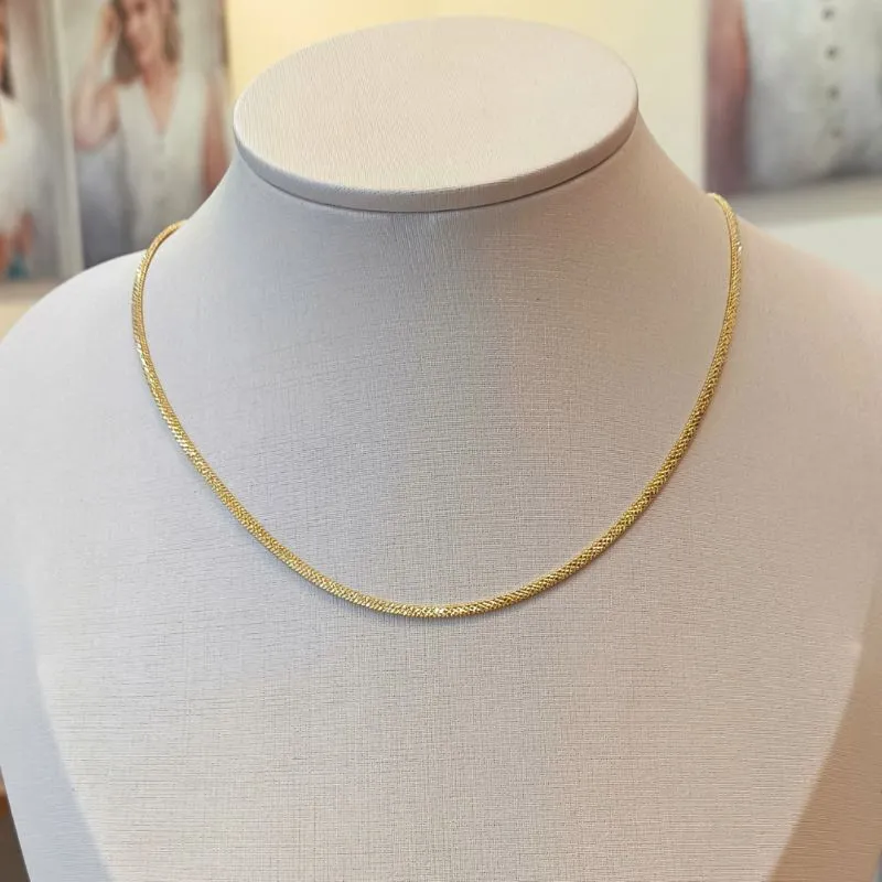 CHOKER MALHA MODERNA DELICADA