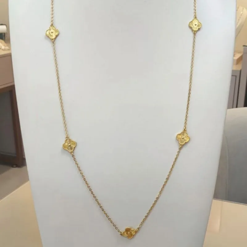 COLAR LONGO TREVO VAN CLEEF 80CM