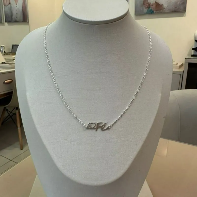 CHOKER PRATA ELOS FÉ E CORAÇÃO