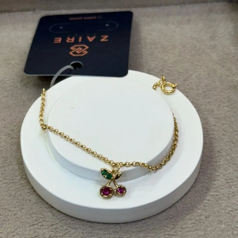 PULSEIRA INFANTIL CEREJA