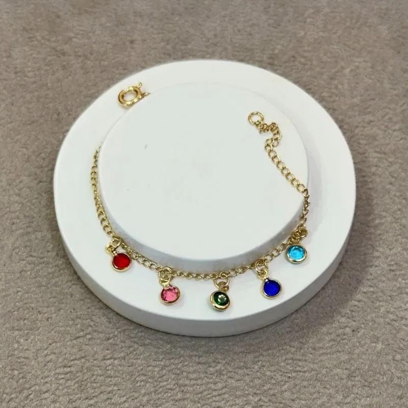 PULSEIRA INFANTIL ZIRCONIAS COLORS