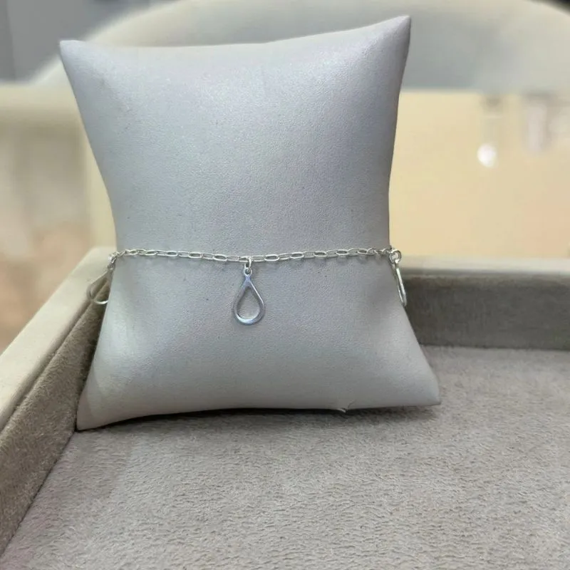 PULSEIRA PRATA GOTAS VAZADAS