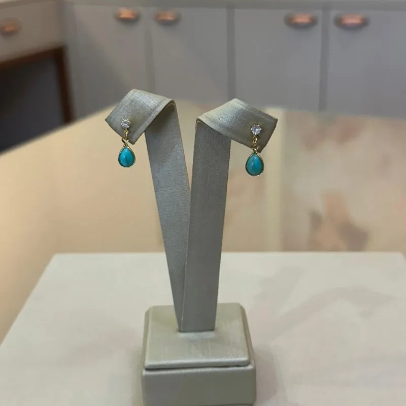 BRINCO GOTA TURQUESA M