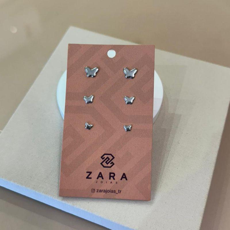 TRIO AÇO BORBOLETAS