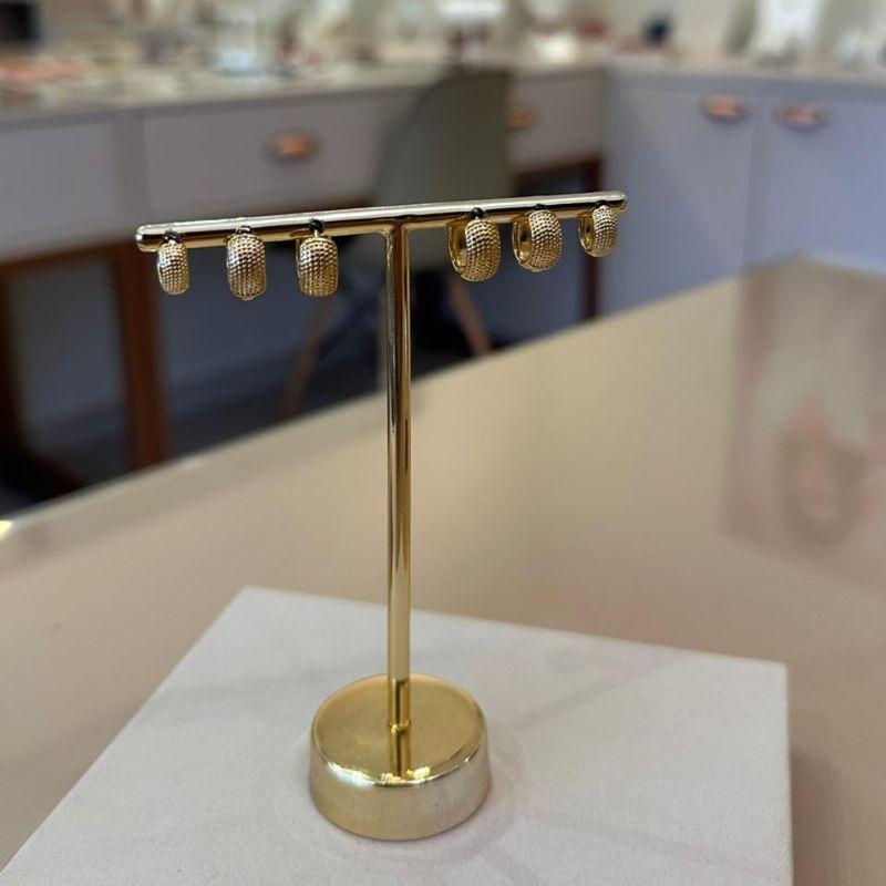 TRIO ARGOLAS COM TEXTURAS