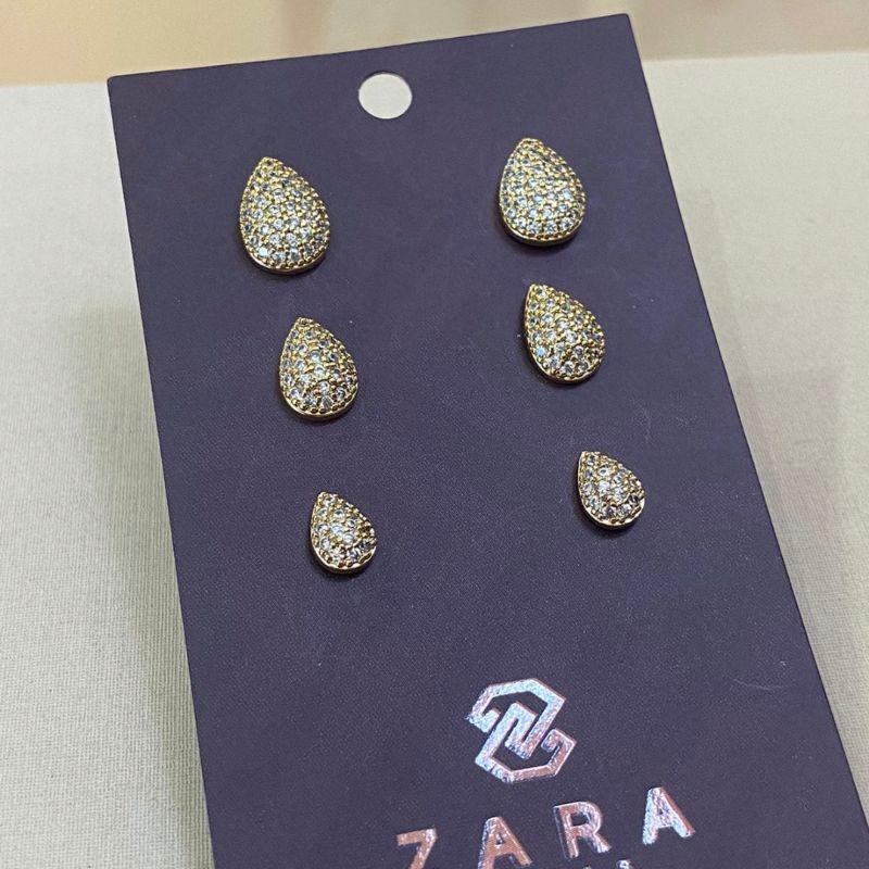 TRIO GOTAS CRAVEJADAS