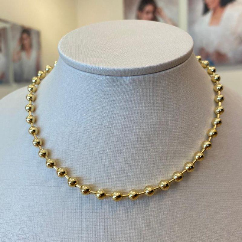 CHOKER BOLINHAS E CANUTILHOS