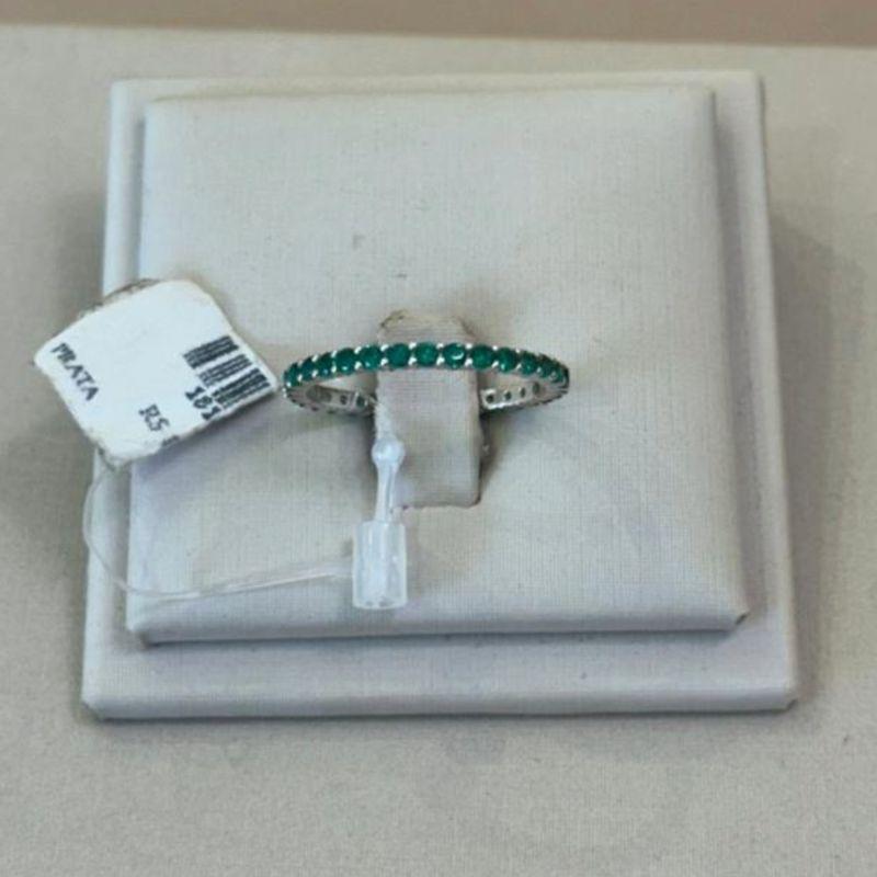 APARADOR PRATA CRAVEJADO ESMERALDA TAMANHO 23