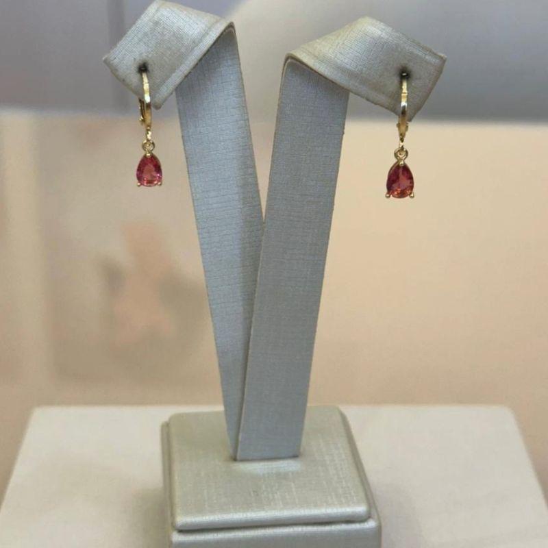 ARGOLA GOTA ZIRCÔNIA PINK