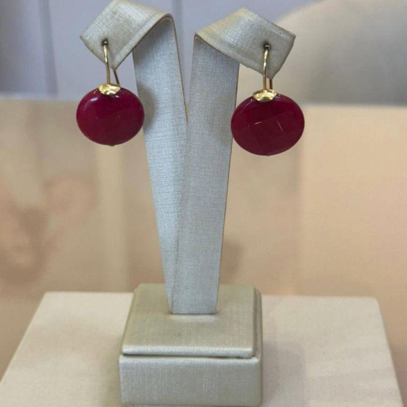 BRINCO GANCHO BALA MARSALA 20MM