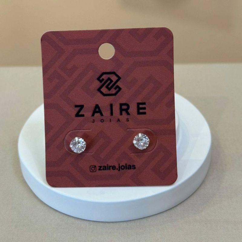 BRINCO PRATA PONTO DE LUZ 3MM