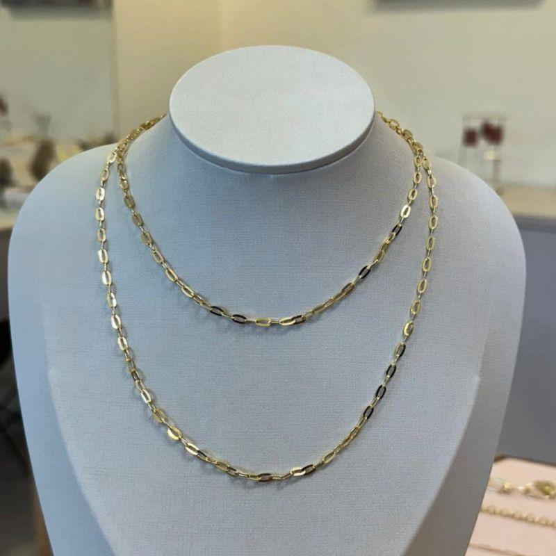 COLAR DUPLO ELOS OVAIS