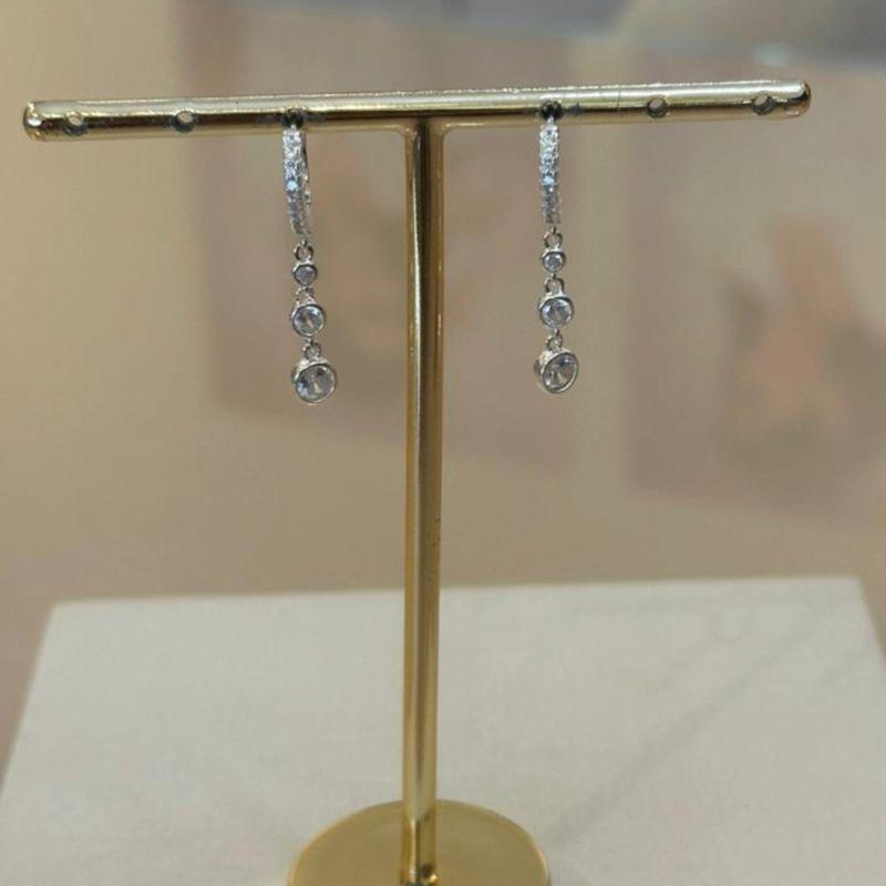 ARGOLA PRATA CLICK ZIRCÔNIAS