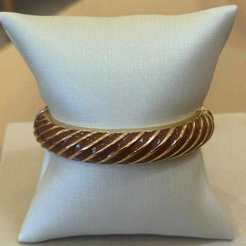 BRACELETE RESINADO MARROM