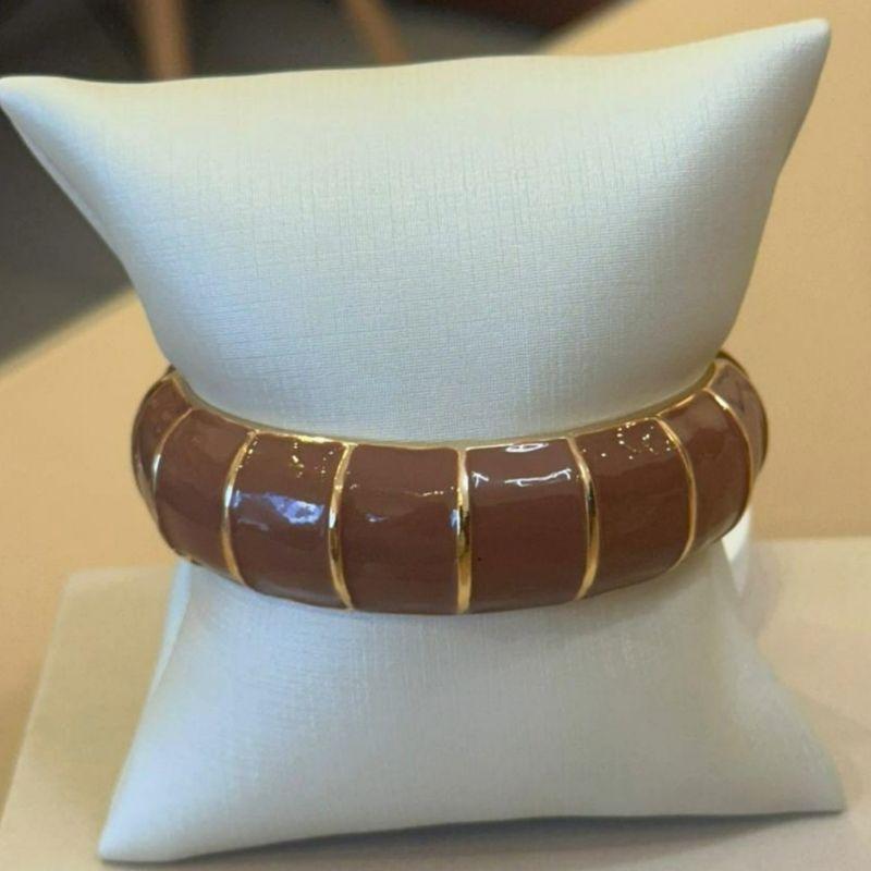 BRACELETE RESINADO MARROM