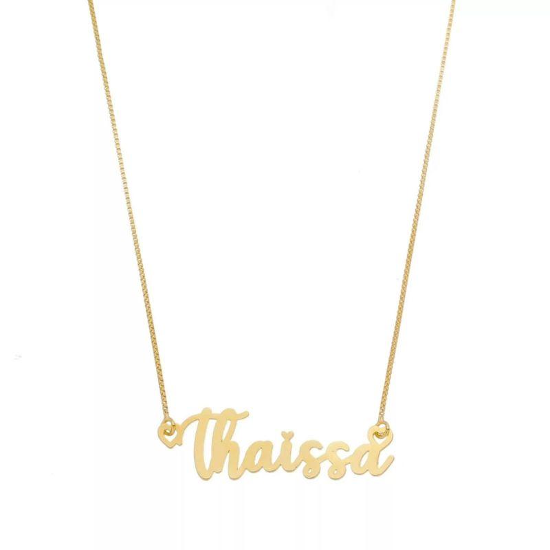 COLAR NOME SIMPLES VENEZIANA 45CM