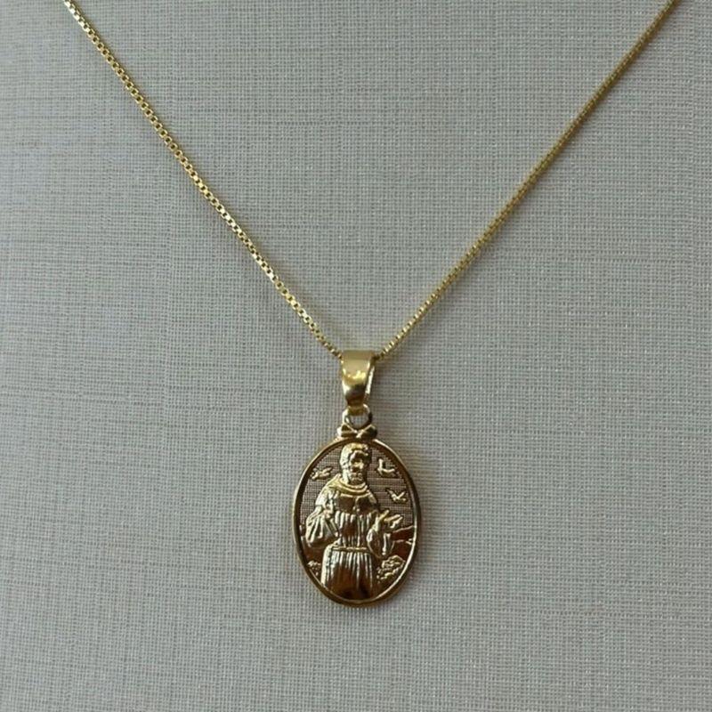 PINGENTE MEDALHA SÃO FRANCISCO DE ASSIS