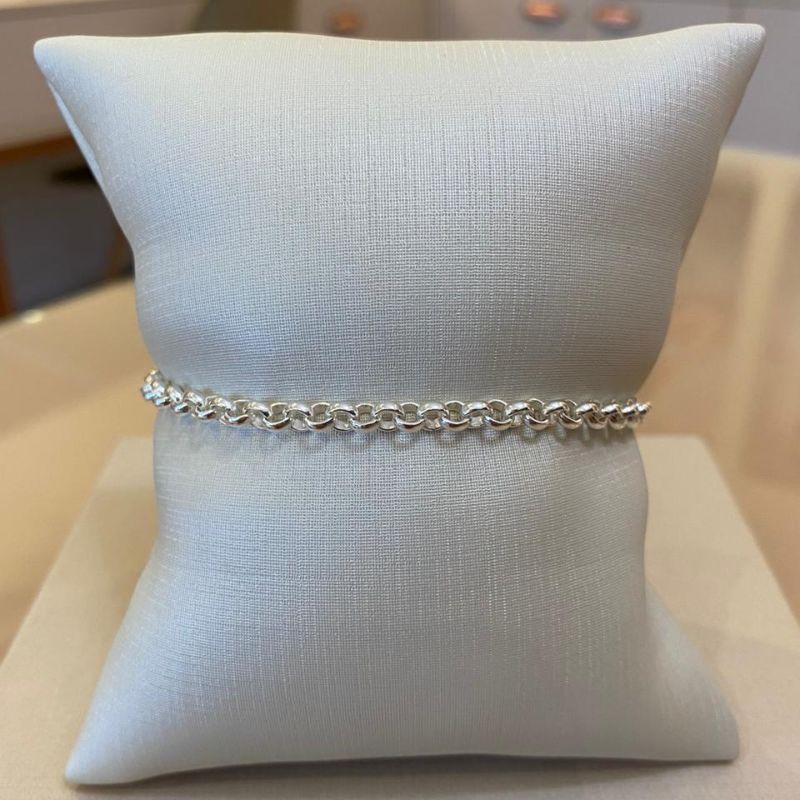 PULSEIRA PRATA ELO PORTUGUÊS