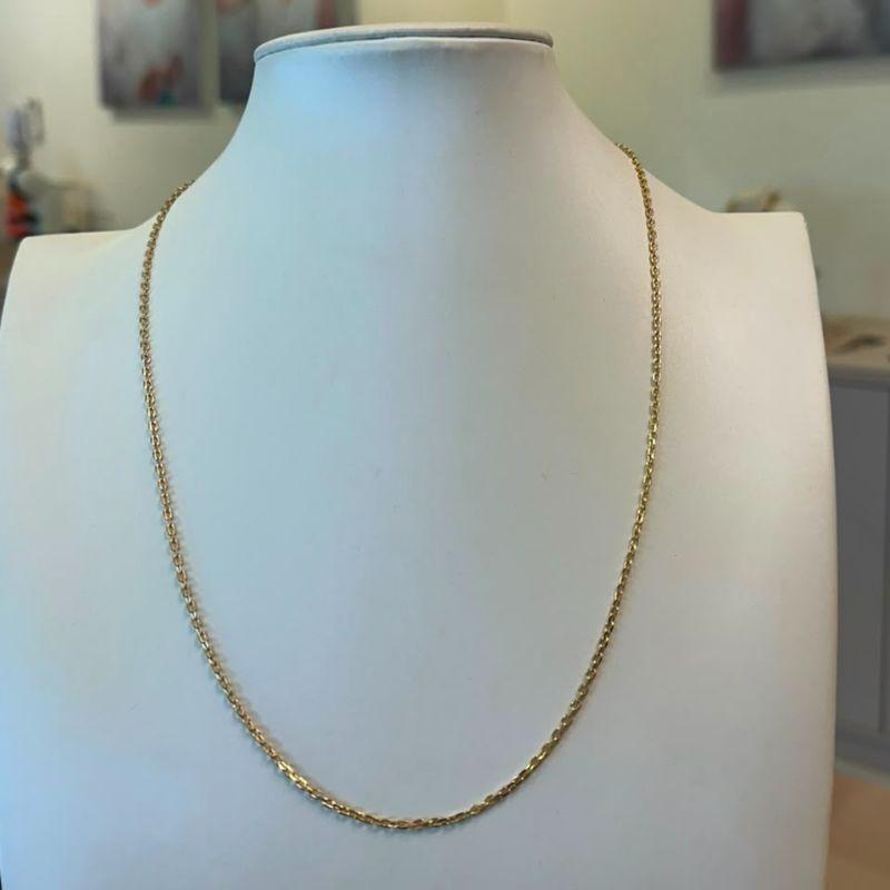 CORRENTE CARTIER DIAMANTADA FINA 60CM