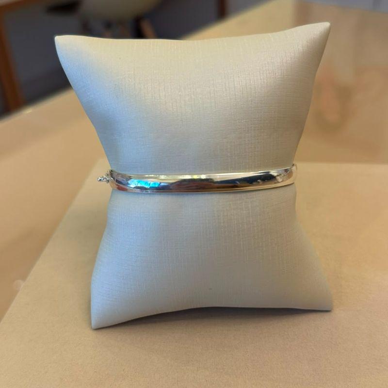 BRACELETE PRATA ARO ABAULADO