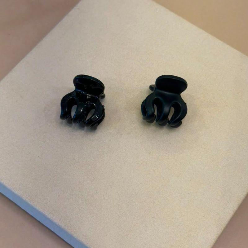 DUPLA PRESILHAS ACRÍLICO PRETO